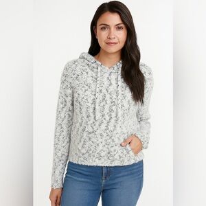 No Boundaries soft fuzzy hooded sweater sweatshirt